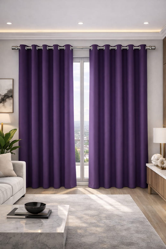 Cortinas black out aros de acero inoxidable