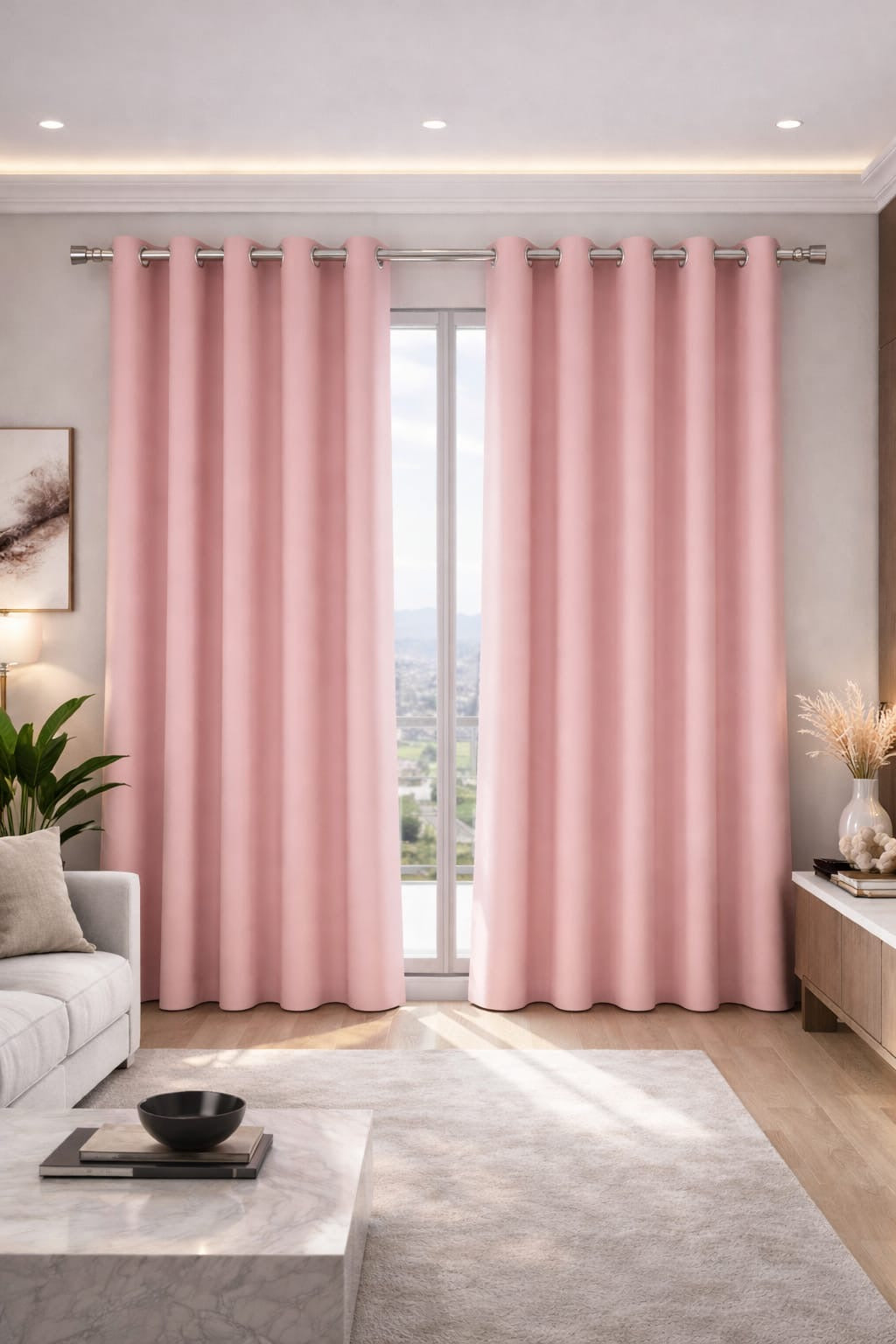 Cortinas black out aros de acero inoxidable