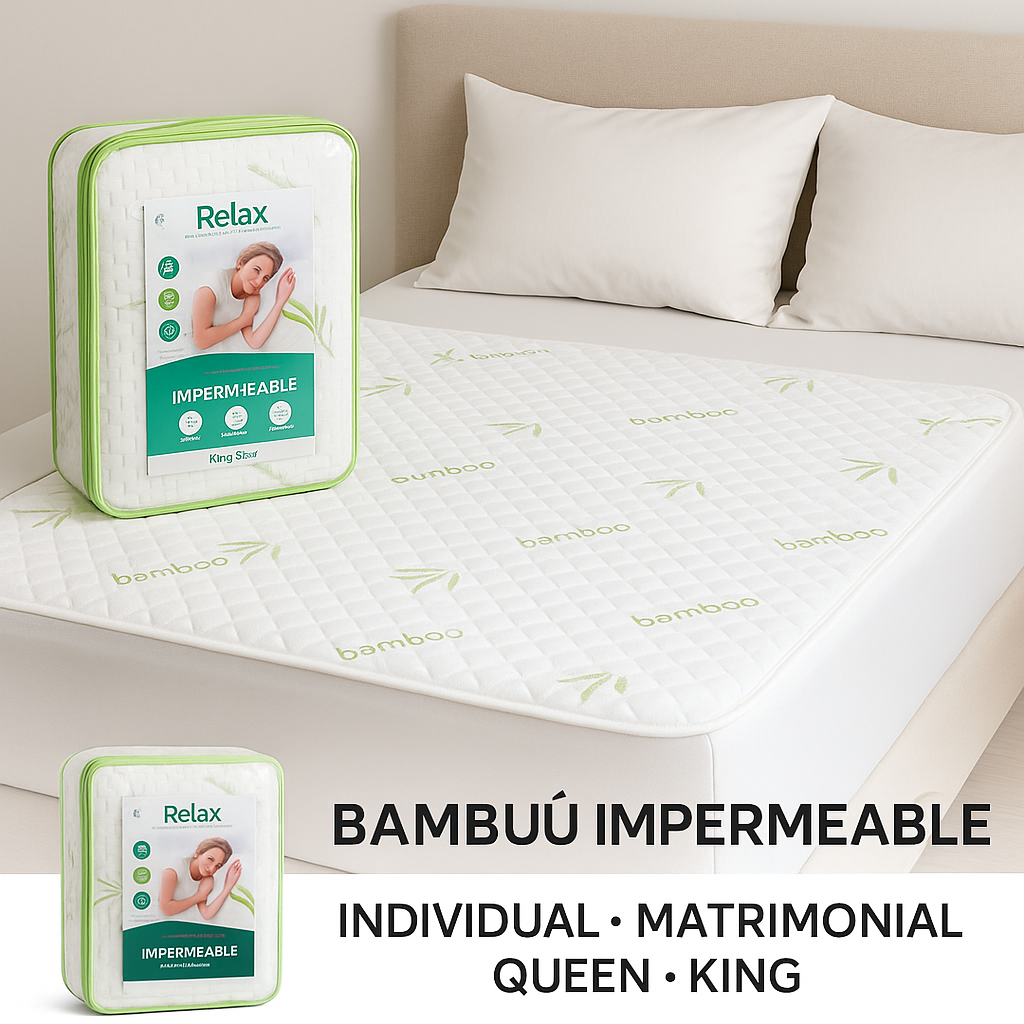 Cubrecolchon impermeable bambú King size