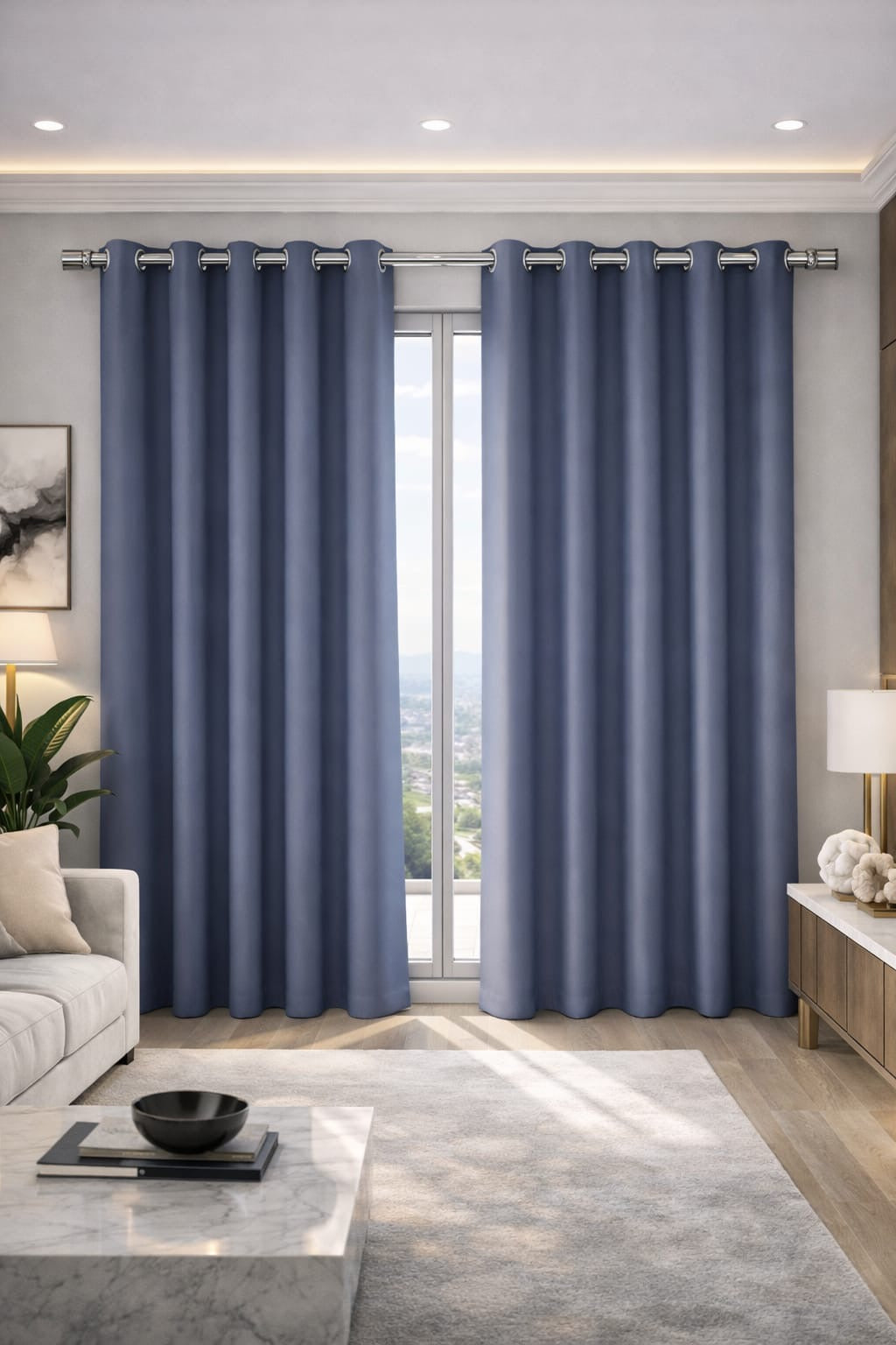 Cortinas black out aros de acero inoxidable