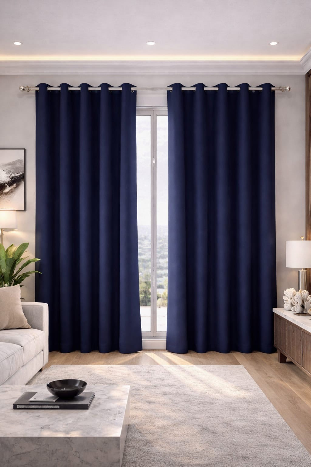 Cortinas black out aros de acero inoxidable