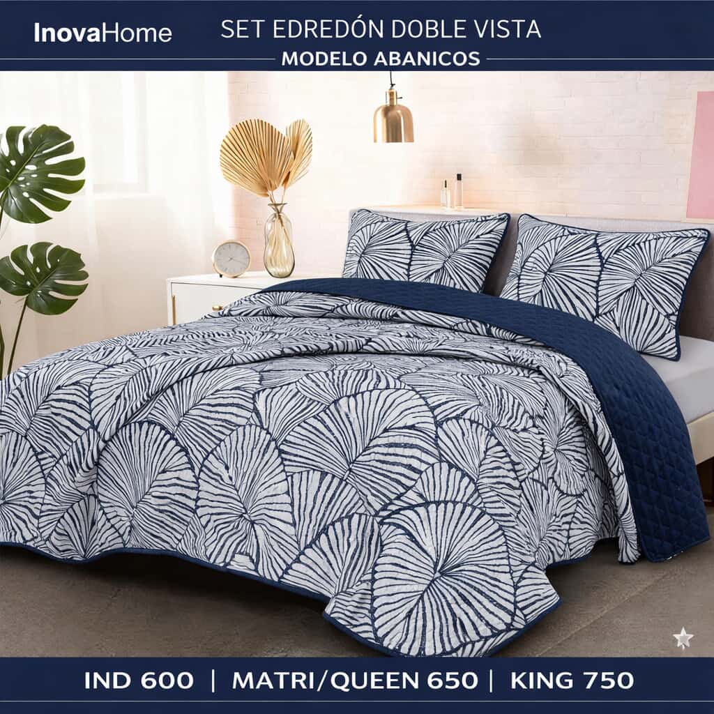 SET EDREDON LIGERO DOBLE VISTA INDIVIDUAL