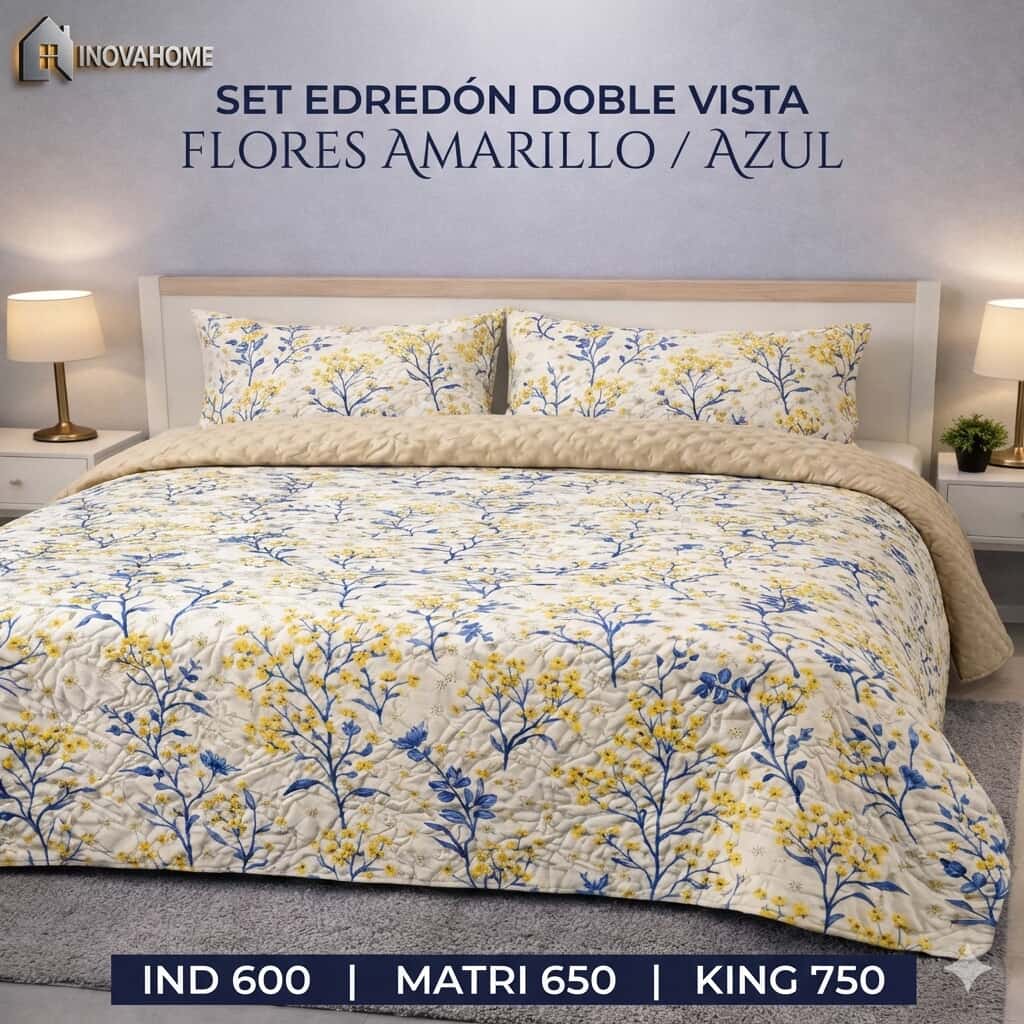 SET EDREDON LIGERO DOBLE VISTA INDIVIDUAL