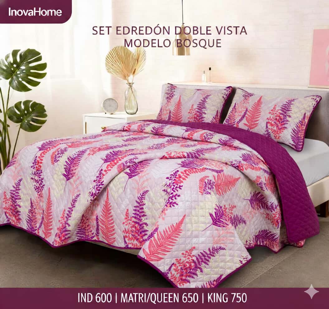 SET EDREDON LIGERO DOBLE VISTA INDIVIDUAL