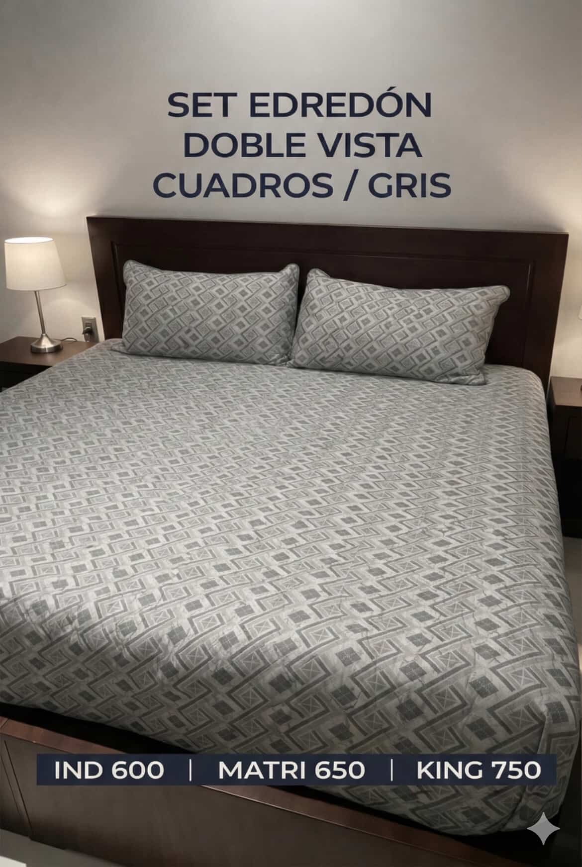 SET EDREDON LIGERO DOBLE VISTA INDIVIDUAL